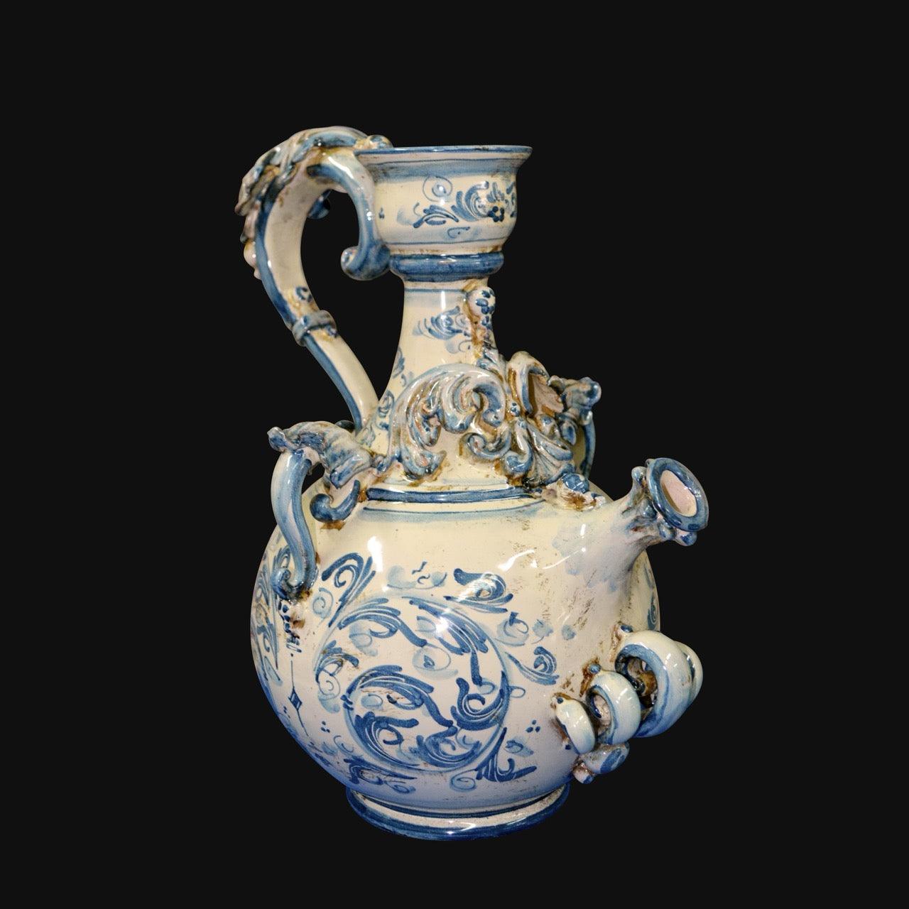 Versatoio Sofia Mono Blu in Ceramica Siciliana - Eleganza e Tradizione Ceramiche di Caltagirone Sofia