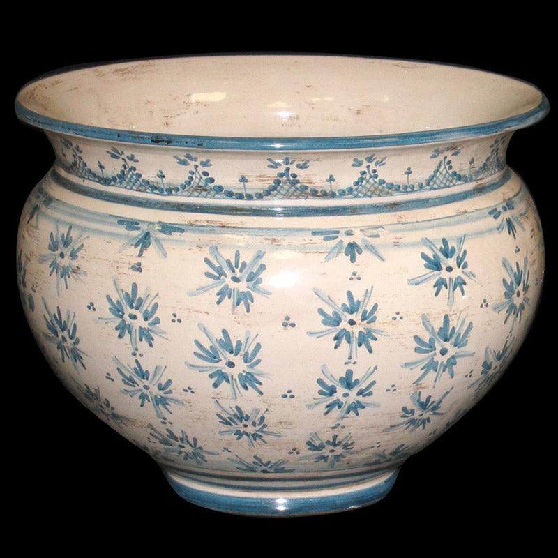 Cachepot linea stars mono blu - Ceramiche di Caltagirone Sofia