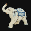 Elefante in ceramica s. arte mono blu - Ceramiche di Caltagirone Sofia