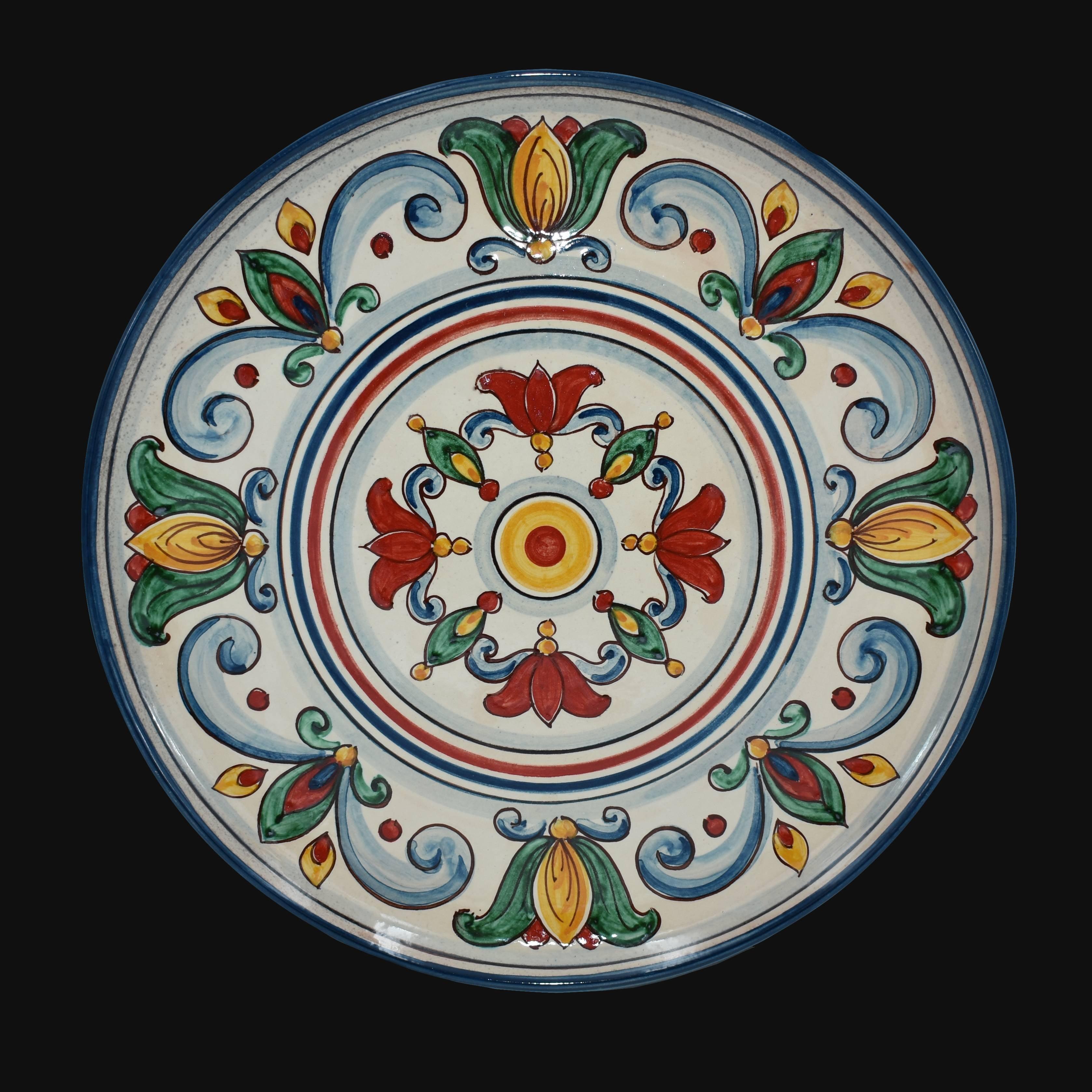 Piatto ornamentale Decoro Sicily in ceramica artistica di Caltagirone - Ceramiche di Caltagirone Sofia