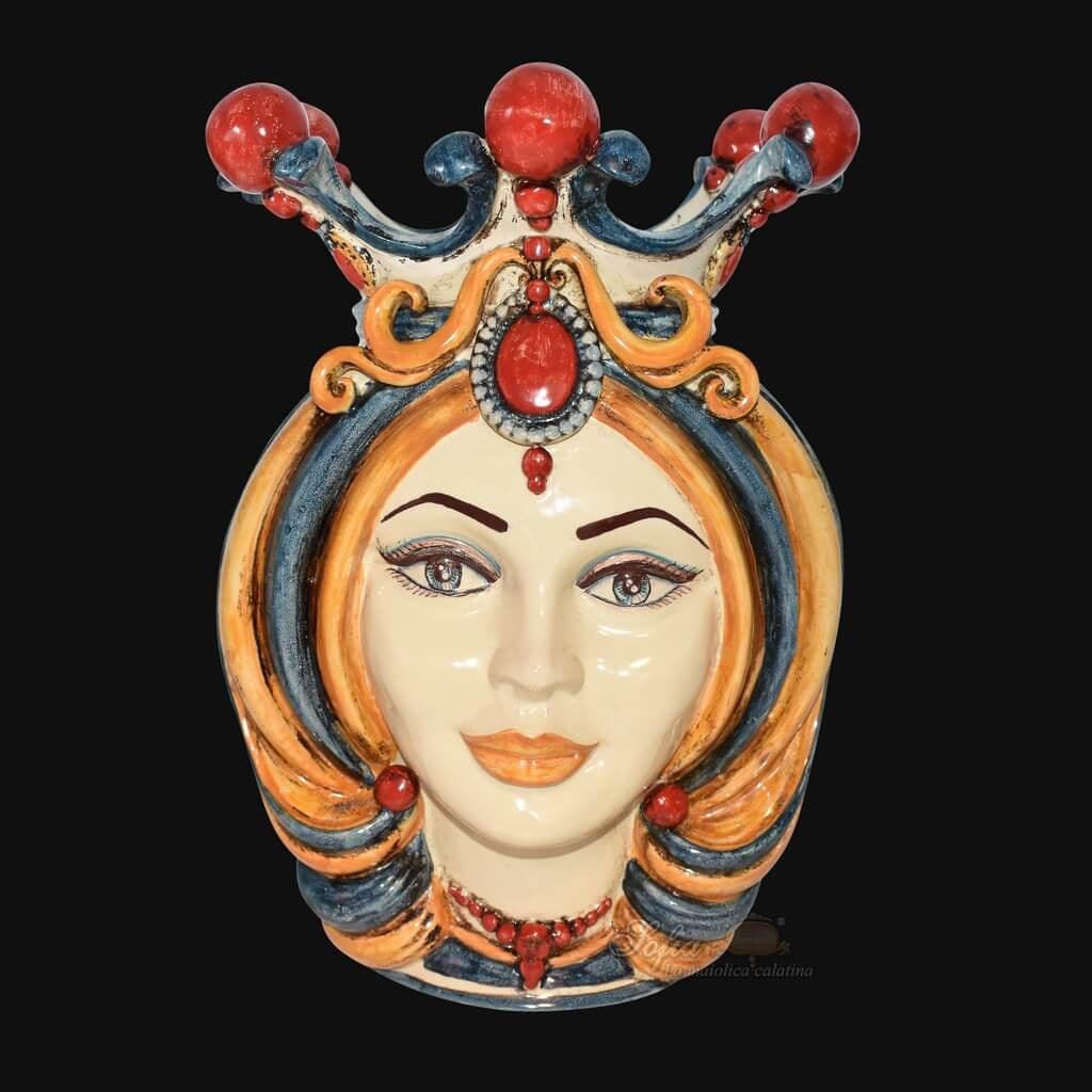 Testa h 38 in decoro sicily femmina - Ceramiche Di Caltagirone Sofia - Ceramiche di Caltagirone Sofia