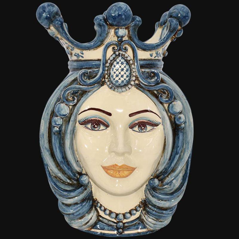 Testa h 38 in mono blu femmina - Ceramiche Di Caltagirone Sofia - 1